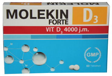 Vitamin D3, 60 Tabletten, beugt Osteoporose vor, für gute Knochendichte, gegen Knochenschwund, für gute Calciumaufnahme