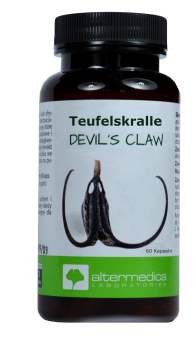 Devil's Claw Extract increases flexibility in joint stiffness, rheumatism, arthritis, osteoarthritis, eliminates inflammation, pain, improves digestion, in wounds