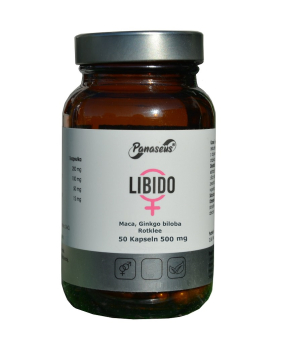 Libido Stärkung, 50caps, für Frauen, auch bei Wechseljahren mit Maca, Rotklee, Ginkgo