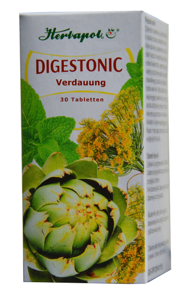 Digestonic - Kräuter für die Verdauung, bei Verdauungsstörungen,Verdauungsbeschwerden, Völlegefühl, Blähungen, Bauchschmerzen, für Verdauung erleichtern, 30 Tabletten