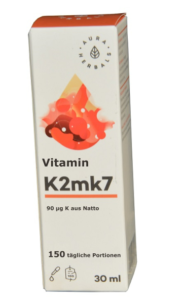 Vitamin K2 aus Natto, 30ml, 100 tägliche Portionen, für die Knochen, bei Knochenbruch, gesunde Blutgefäße