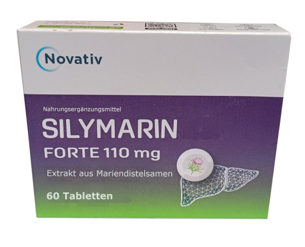 Silymarin forte 110mg, 60 Tabletten, Leberschutz, Regeneration