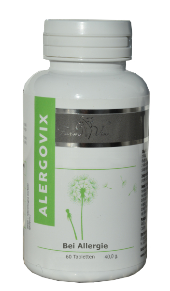 Alergovix, 60 Tabletten, vier asiatische Heilkräuter bekämpfen Allergie, Heuschnupfen, Augenbrennen, Pollenallergie, milbenallergie, Haareallergie