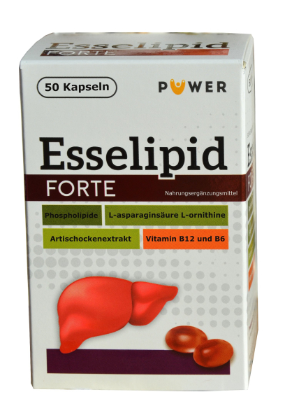 Esselipid (Esseliv) - Phospholipide aus Sojabohne, 300g mit Artischocke, B-Vitaminen, für die Leber, 50 Kapseln