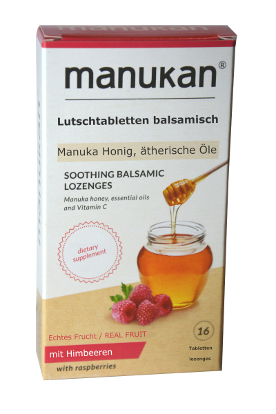 Manuka honey lozenges with essential oils, effective for acute sore throats, gingivitis, eliminate bacteria and viruses, 16 pieces