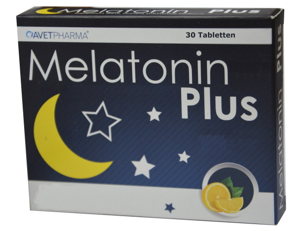 Melatonin 1 mg, 30 lozenges plus lemon balm extract, shortens sleeping time, fixes falling asleep