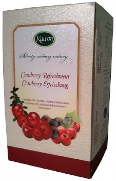 Cranberry tea relaxation with aronia