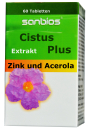 Cistus incanus extract, highly dosed, 3g cistus herb per tablet, with zinc and selenium - useful for colds, infections of the urinary tract, skin infections, joint inflammation, with stomach irritation, 60 tablets