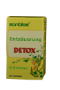 Detox - Entsäuerung, 9 Kräuter scheiden Toxine aus, beseitigen Hautunreinheiten, Akne, reduzieren Rheuma und Gicht,  60 Tabletten