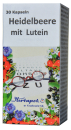 Heidelbeeren mit Lutein, Vitamin C und Zink - für bessere Sehkraft, bei Durchfällen, gereizter Magenschleimhaut,  30 Kapseln