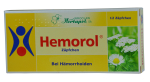 Hemorol, 12 Zäpfchen mit Kräutern bei Hämorrhoiden, hemoriden,  entkrampfen, beseitigen Schmerzen, Blutungen, Entzündung, Reizung, Risse im After
