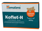 Himalaya Koflet-H 12 Lutschtabletten,  Geschmack Ingwer, gegen Viren und Bakterien im Rachen, gegen Halschmerzen, Husten, Rachenentzündung, Halsinfektion, Halsentzündung