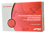 Maulbeerblätter der weißen Maulbeere, Extrakt 200mg mit wichtigen Vitaminen und  Mineralstoffen,  30 Tabletten